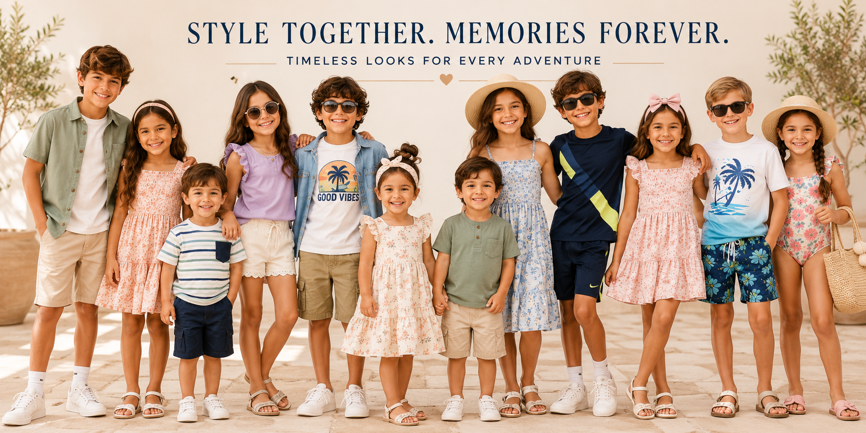 Banner Timeless summer style, family moments