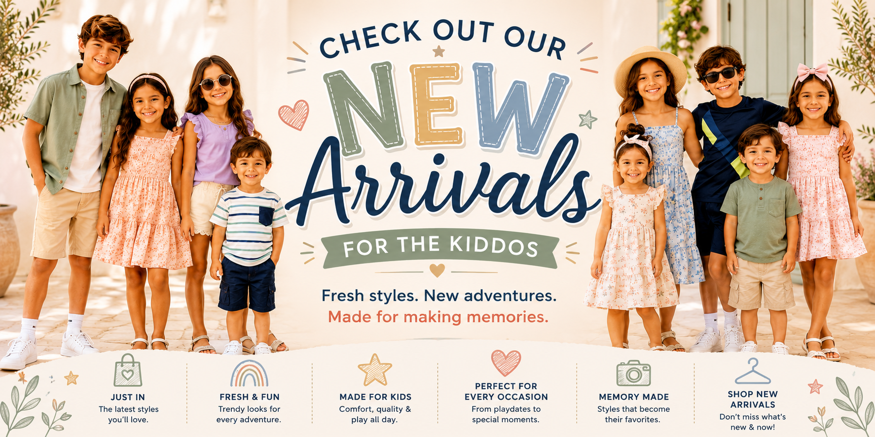 Bannerr New arrivals for the kiddos